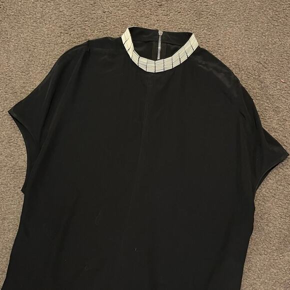 Rick Owens Dirt Silk Beaded Neck Black Maxi Dress - Picture 4 of 14